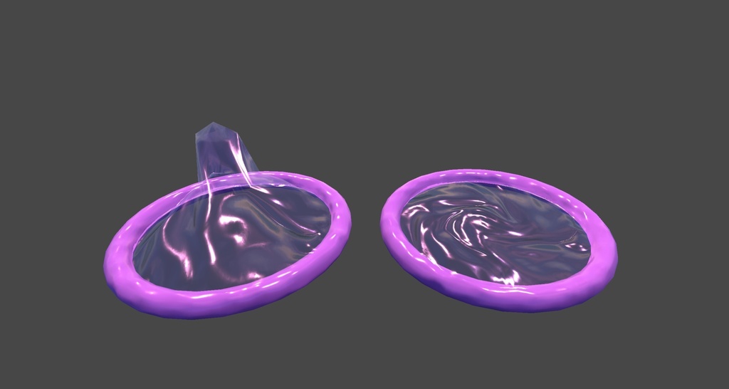 コンドーム開封 3Dモデル Condoms opening 3D Model
