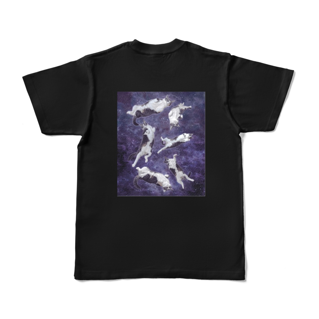 両面ー猫ユニバースTシャツ