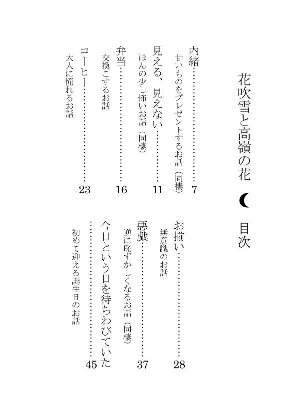 花吹雪と高嶺の花