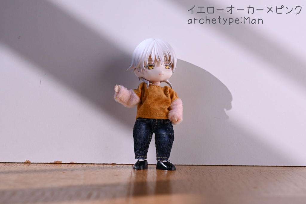 コーデュロイ袖ファートップス