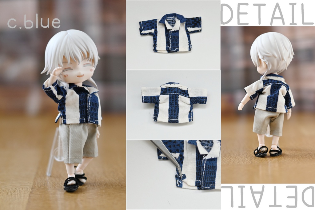 ストライププリントシャツ