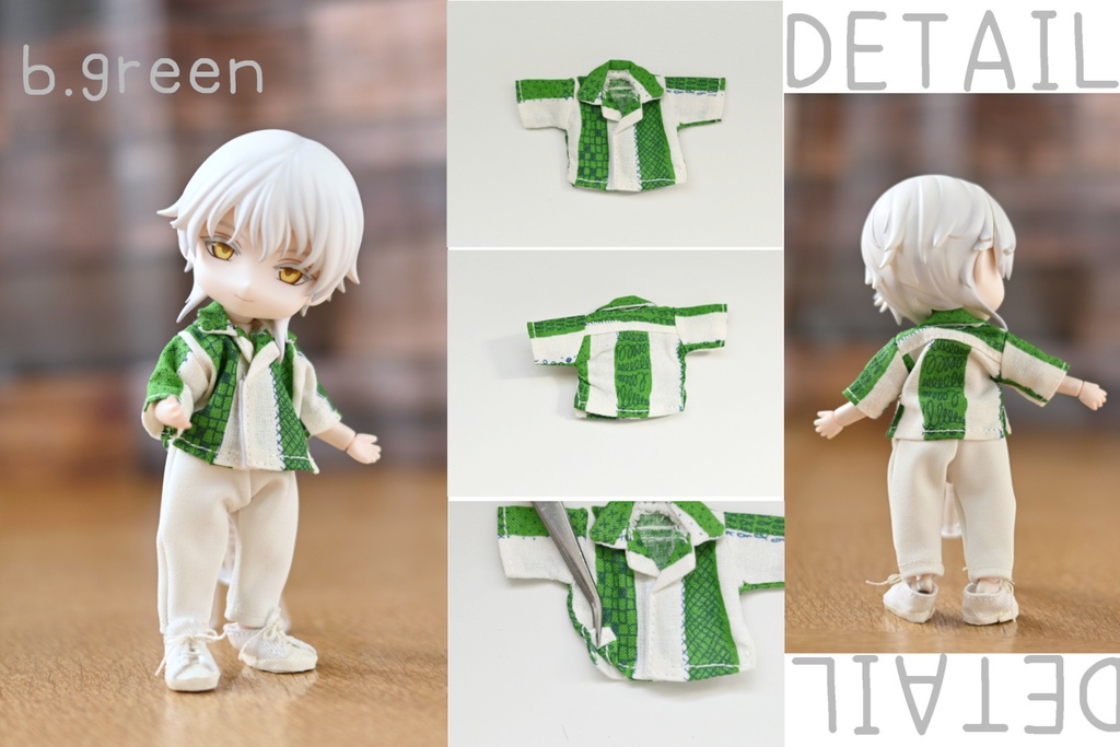 ストライププリントシャツ