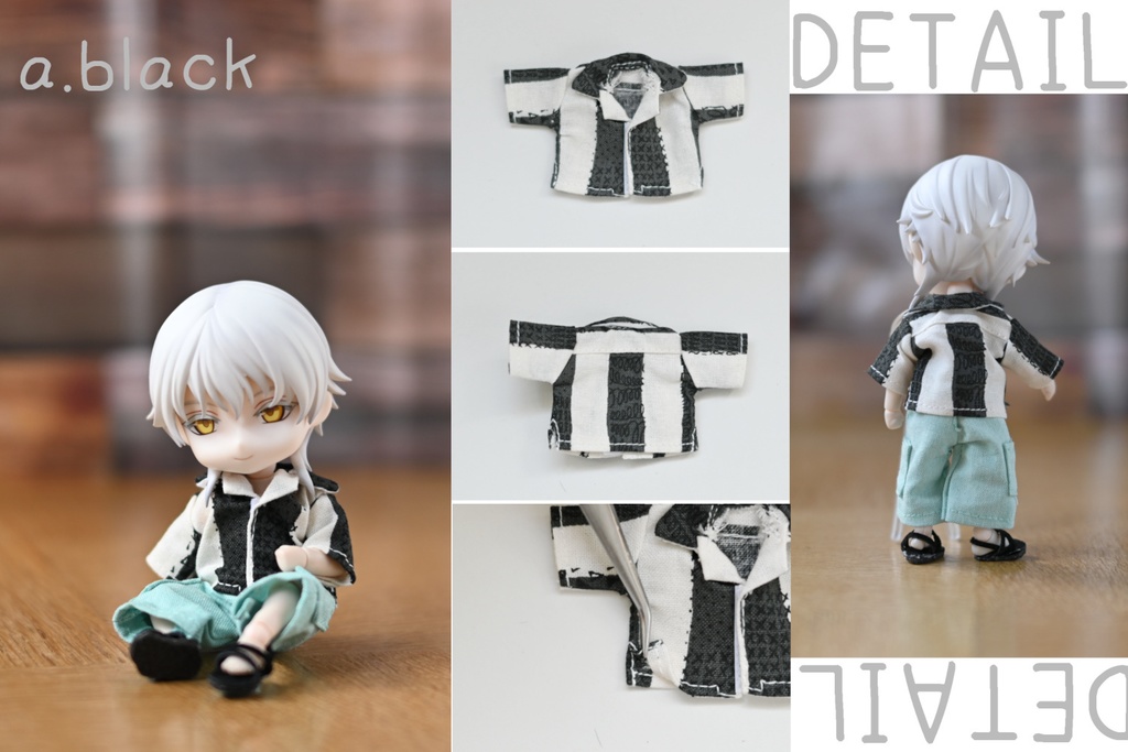 ストライププリントシャツ