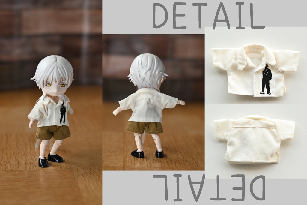 紳士柄開襟シャツ