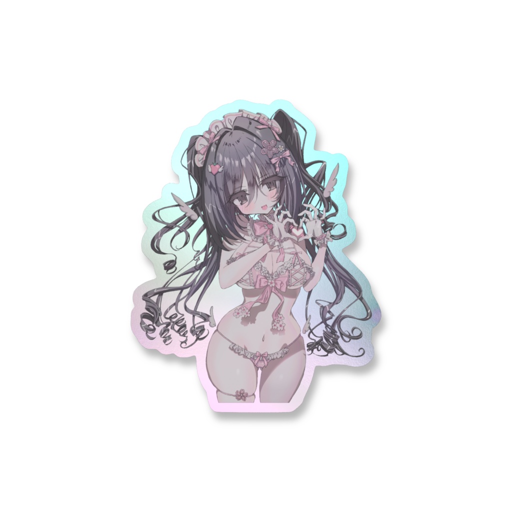 オーロラのダイカットステッカー【🌸💘🪽】
