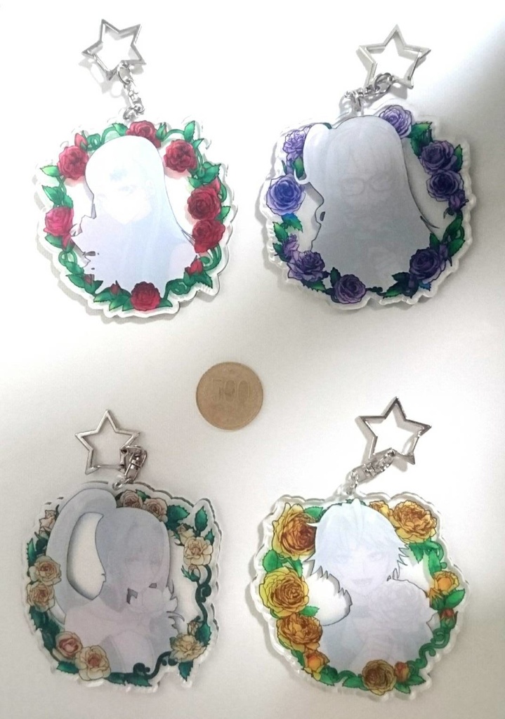 九条家×バラ アクリルキーホルダー