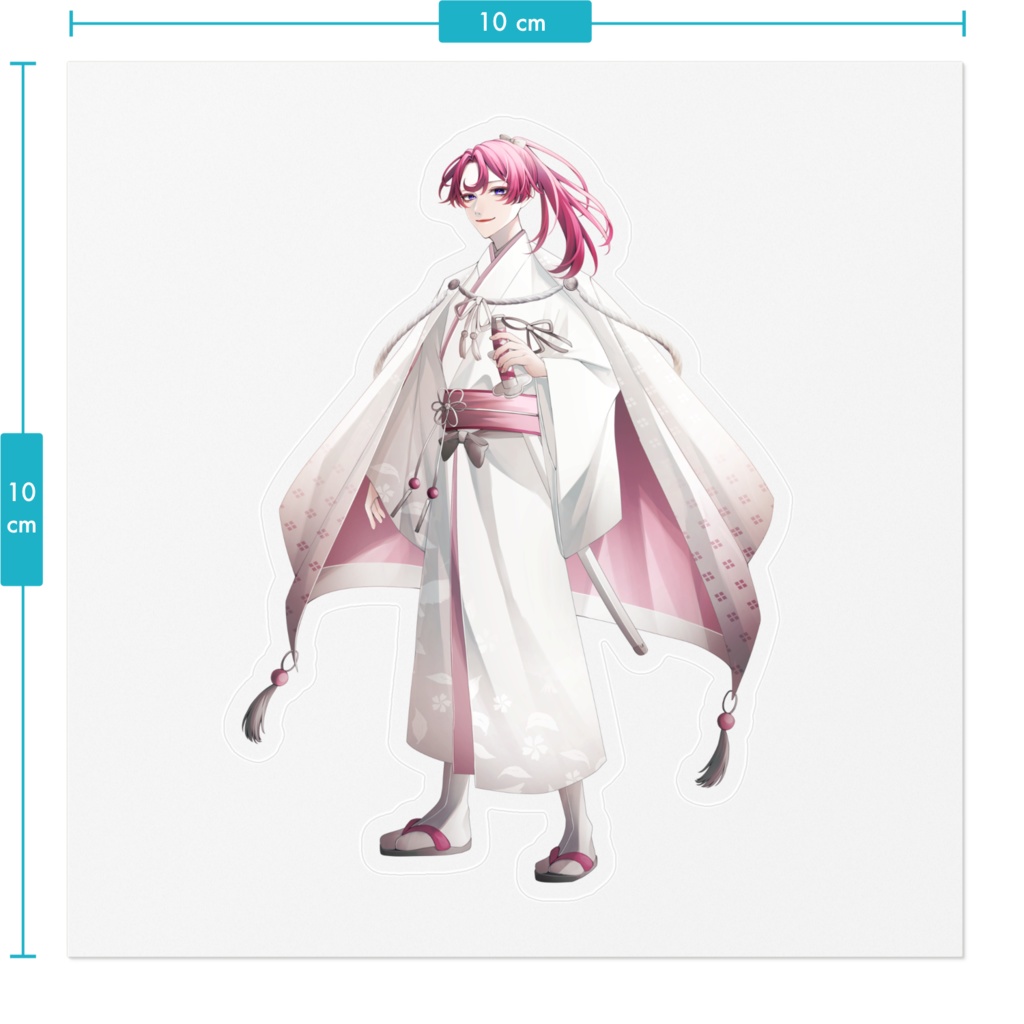 【ステッカー】和服Ver.(100mm/160mm)