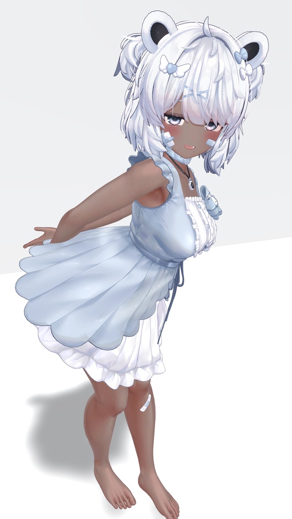 クマリ 褐色肌・メイクテクスチャ/kumaly dark skin・make up texture