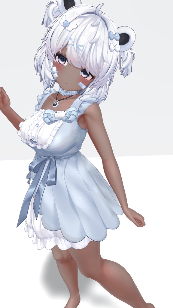 クマリ 褐色肌・メイクテクスチャ/kumaly dark skin・make up texture