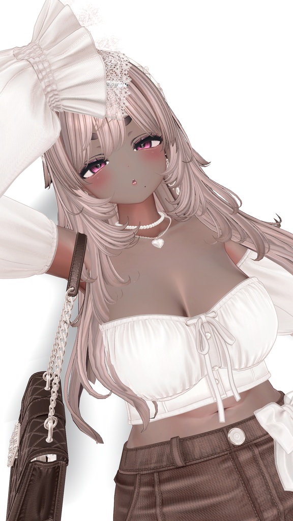 クマリ 褐色肌・メイクテクスチャ/kumaly dark skin・make up texture