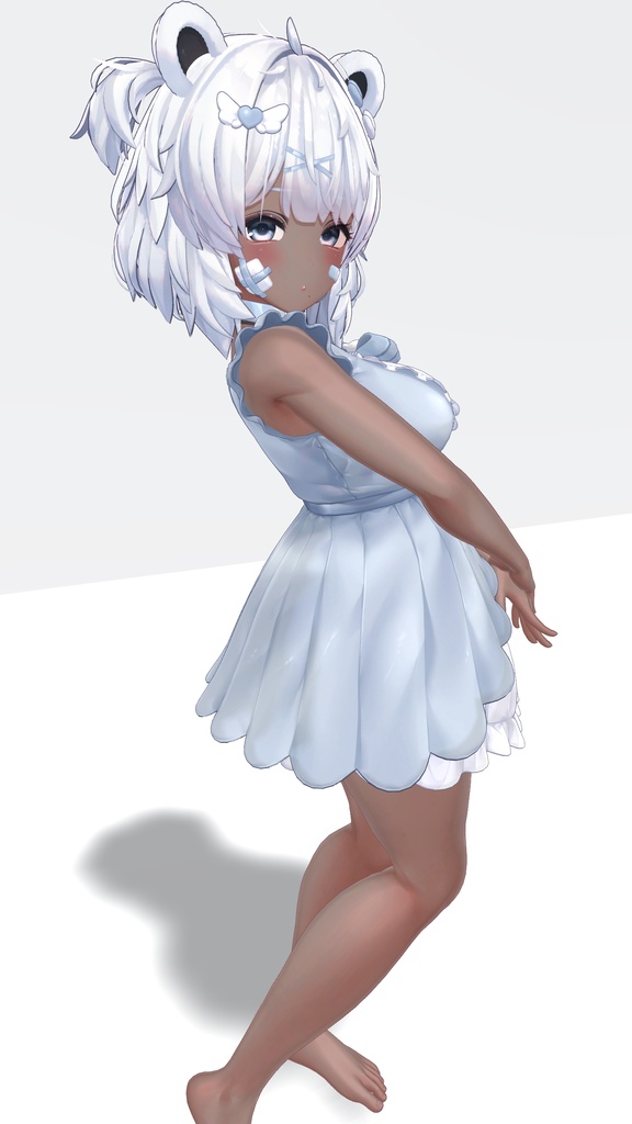 クマリ 褐色肌・メイクテクスチャ/kumaly dark skin・make up texture