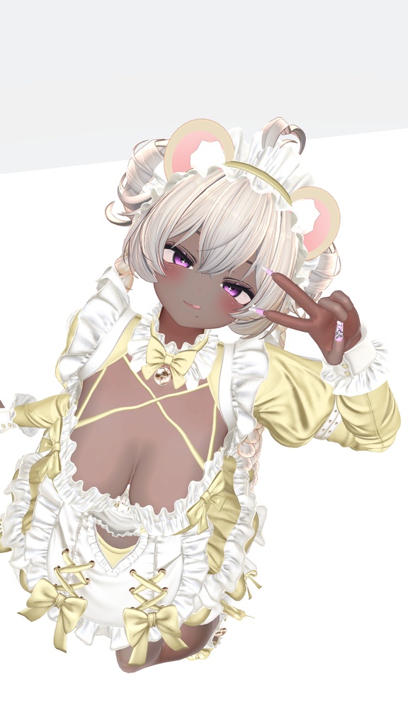 クマリ 褐色肌・メイクテクスチャ/kumaly dark skin・make up texture