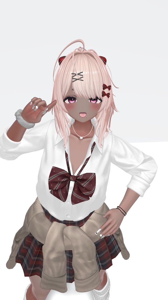 クマリ 褐色肌・メイクテクスチャ/kumaly dark skin・make up texture