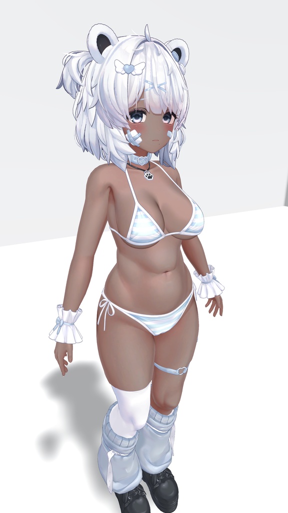 クマリ 褐色肌・メイクテクスチャ/kumaly dark skin・make up texture