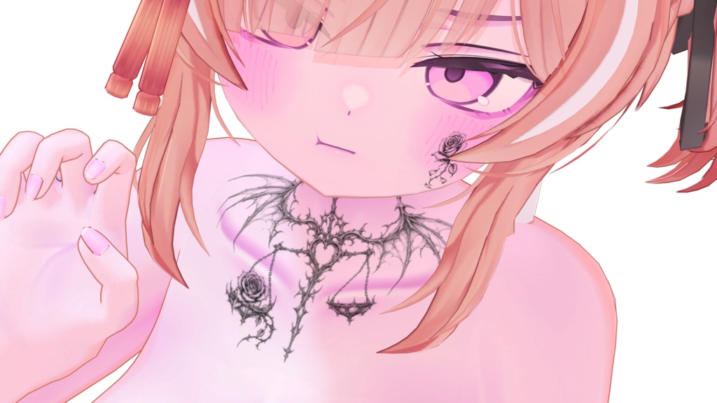 【無料版あり】悪魔×薔薇タトゥー/tatoo texture