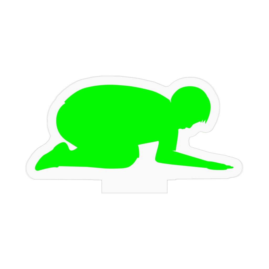 アクリルフィギュア ヲタク ライトグリーン