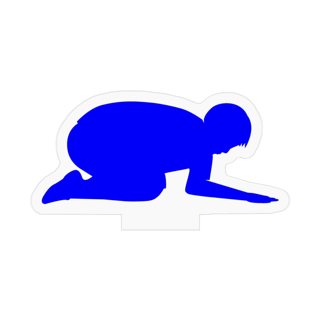 アクリルフィギュア ヲタク ブルー