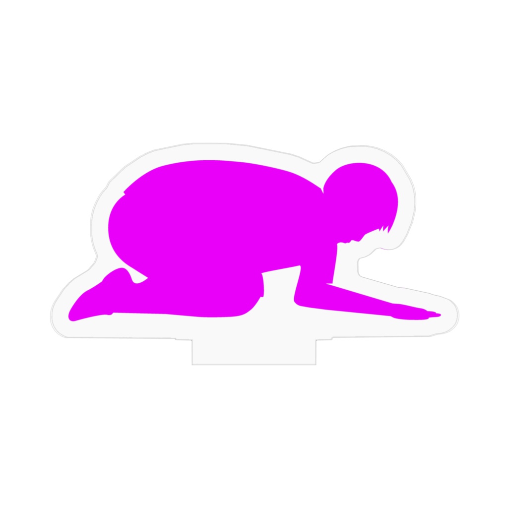 アクリルフィギュア ヲタク パープル