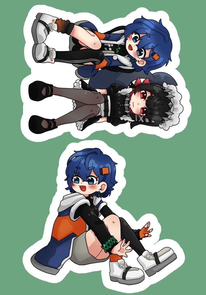 ③イラストステッカー