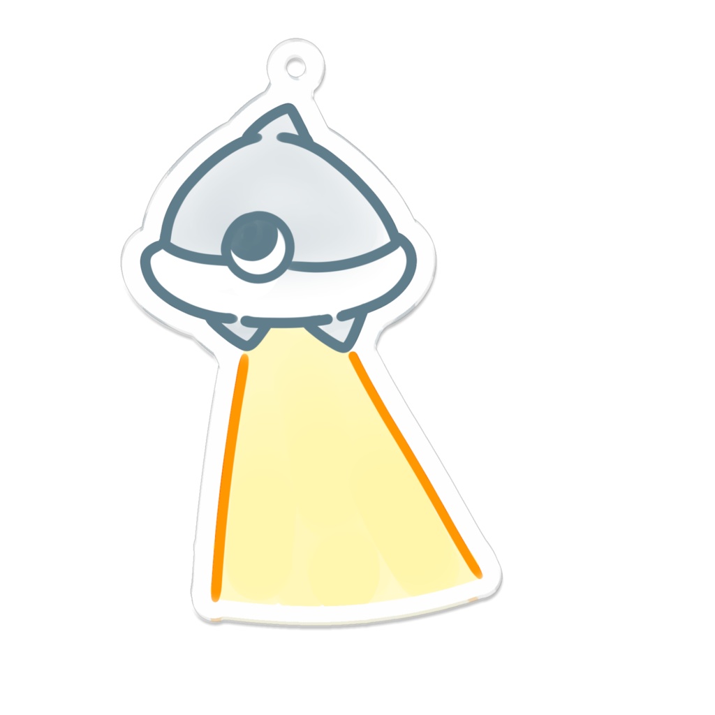 へっぽこUFOのアクリルキーホルダー