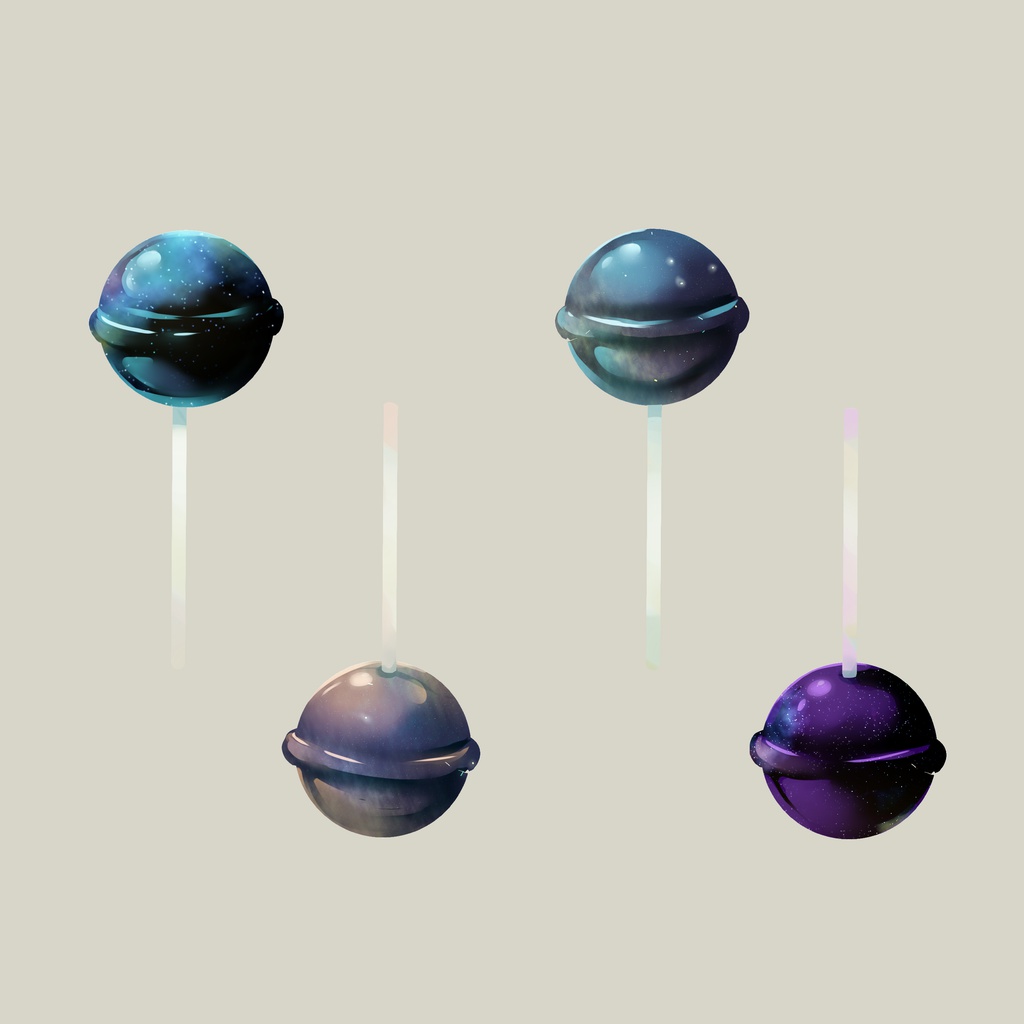 宇宙柄キャンディマスキングテープ