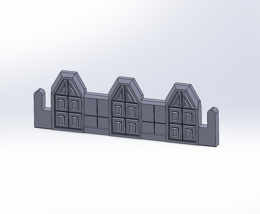 【3Dプリント用STL】SFテレインセット vol1 - narukiworks製ミニチュアゲーム用建物パーツ(9種)