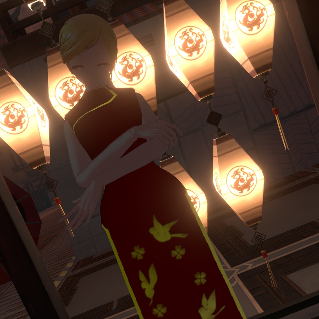 【ハルベルト用衣装】チャイナドレス