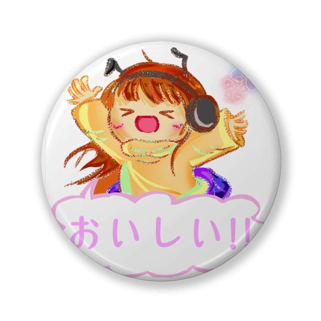 くろありさん。缶バッジ 32mm