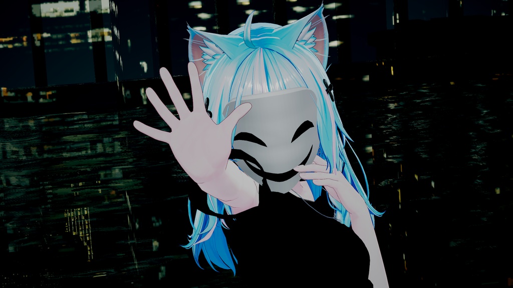 【 VRChat向け】スマイルマスク-Smile mask