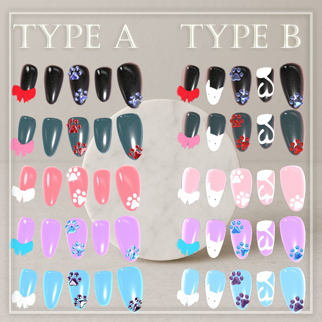 【複数アバター対応】Neko Nail