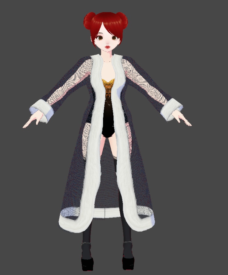 Fur and Tulle Coat - Abrigo de Tul y peluche