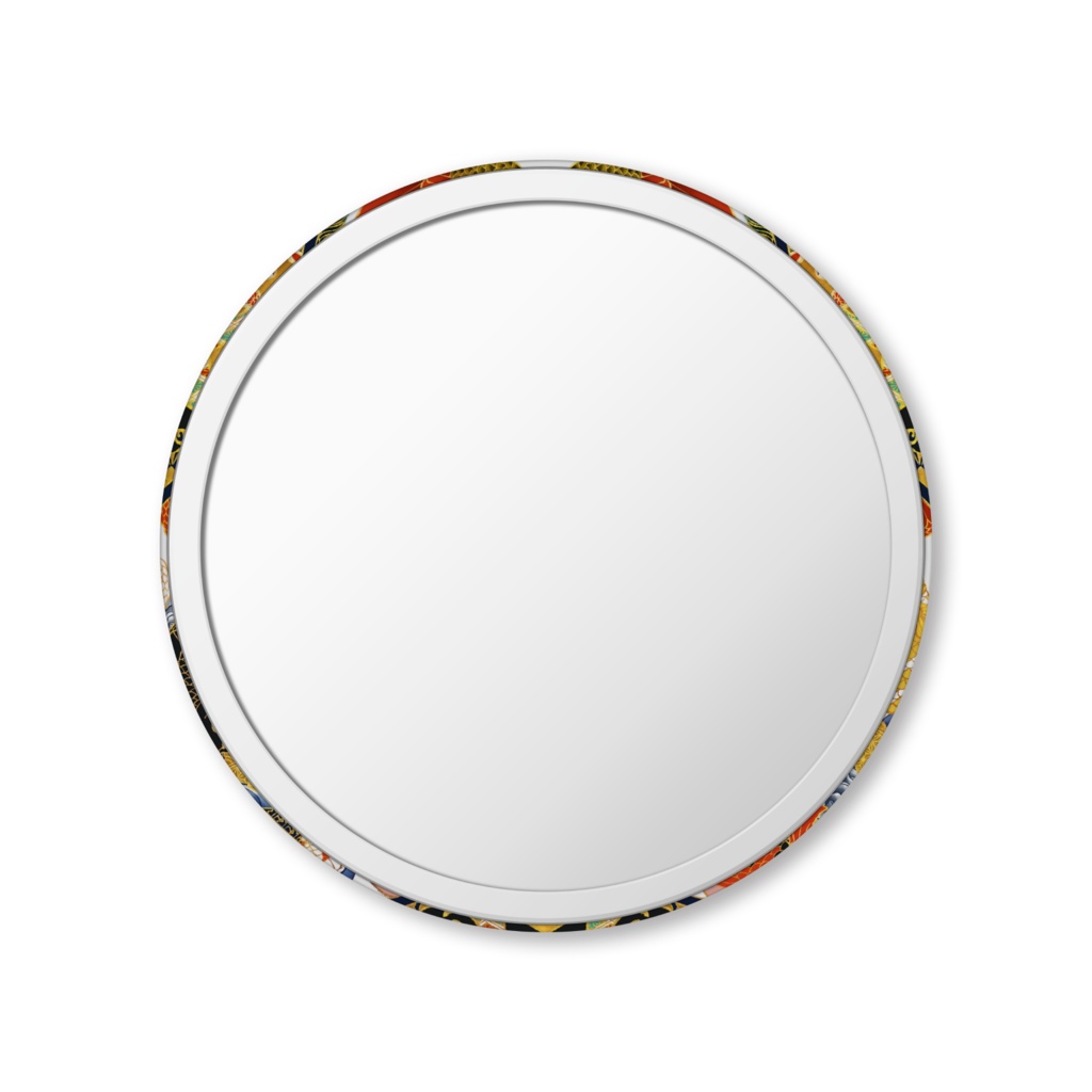 鯉花鳥図 缶ミラー