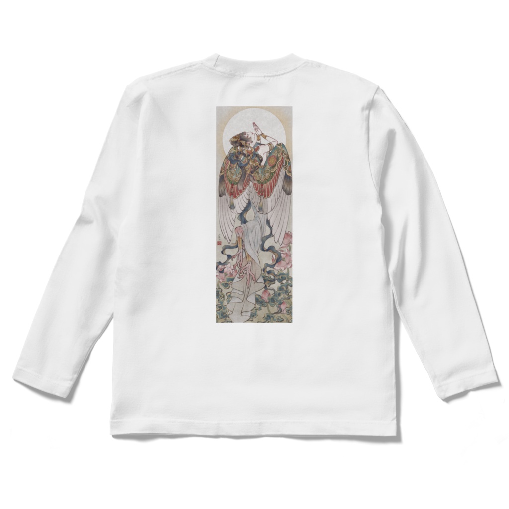 迦陵頻伽 ロングスリーブTシャツ 白