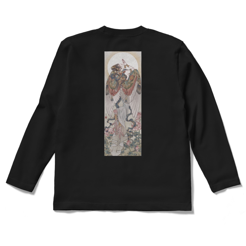 迦陵頻伽 ロングスリーブTシャツ 黒