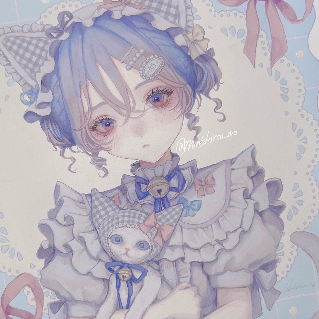 原画「Pastel cats」
