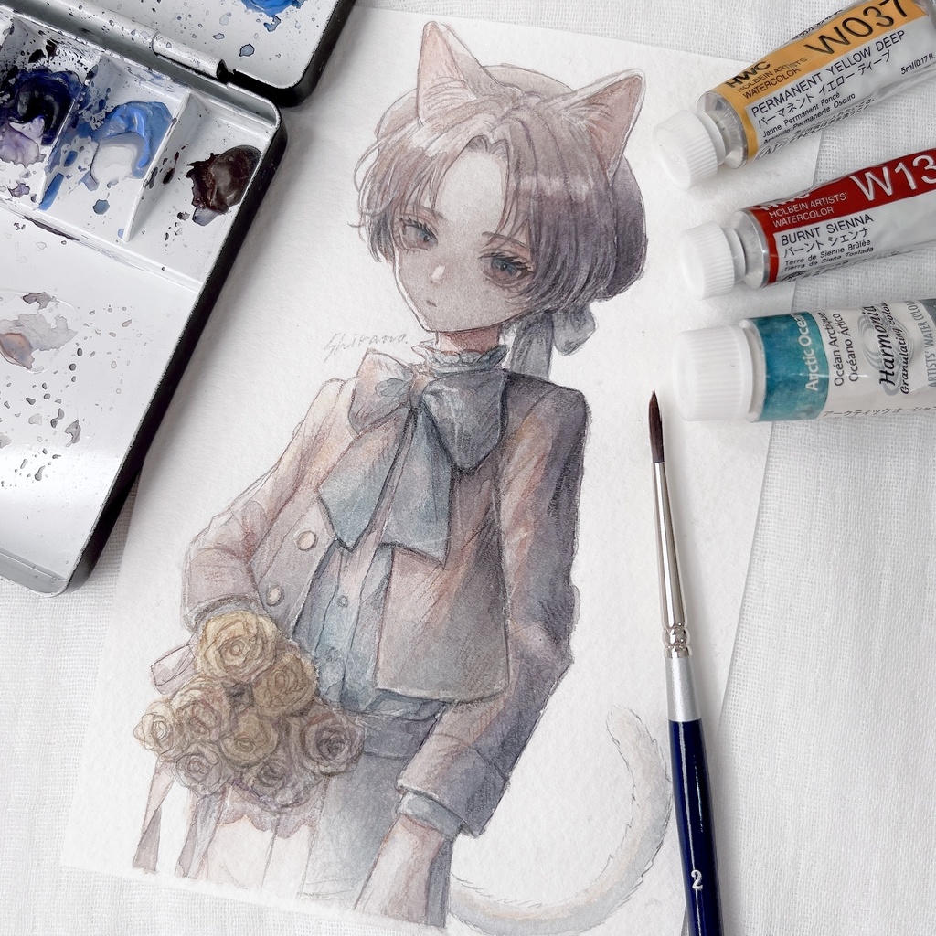 透明水彩フレームレス原画