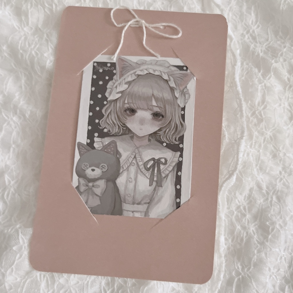 ATCサイズ原画(アクリルガッシュ)
