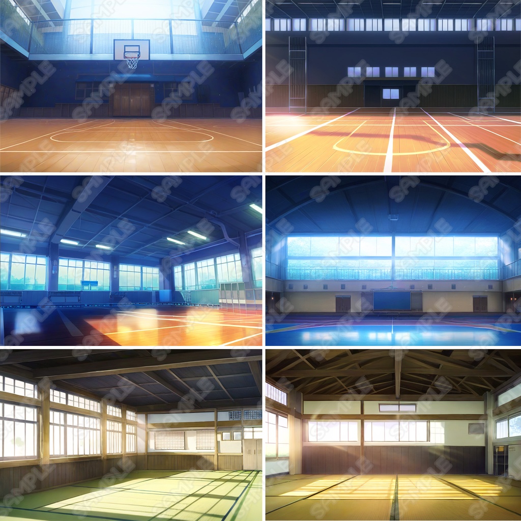 【BG001】学校背景イラスト素材