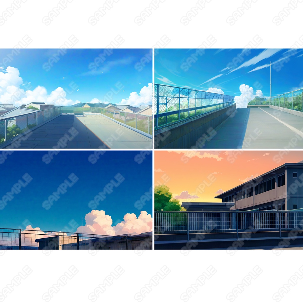 【BG001】学校背景イラスト素材