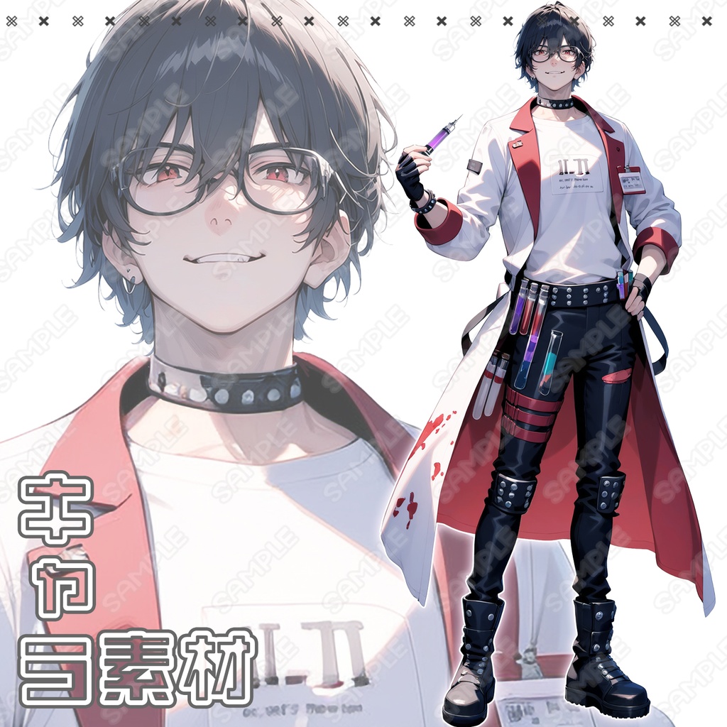 【049】キャラ素材_マッドサイエンティスト風_男性
