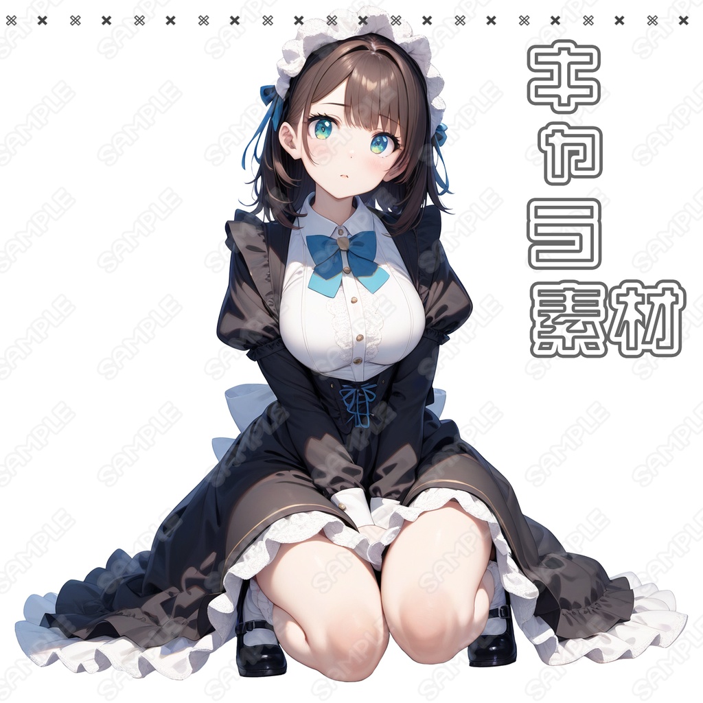 【050】キャラ素材_メイド風_女性