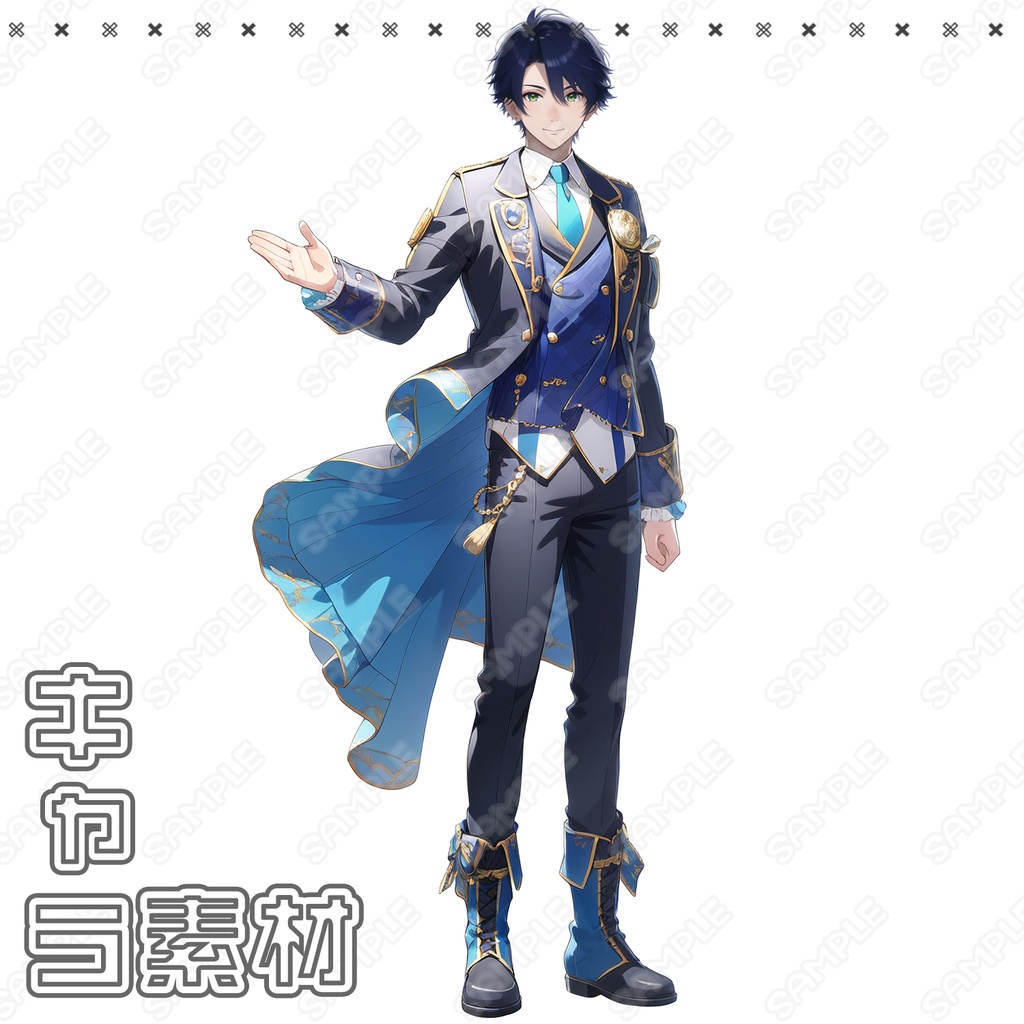 【061】キャラ素材_アイドル男性【5体セット有】