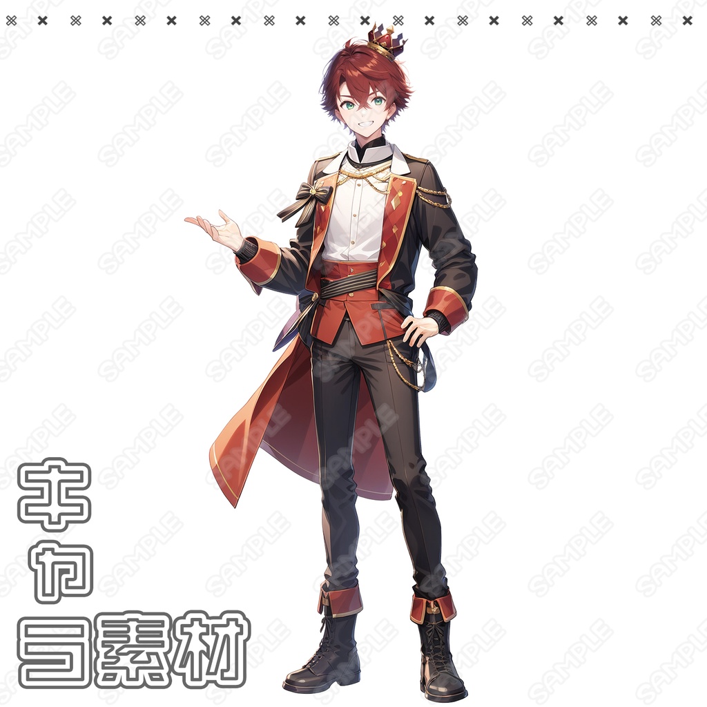 【061】キャラ素材_アイドル男性【5体セット有】