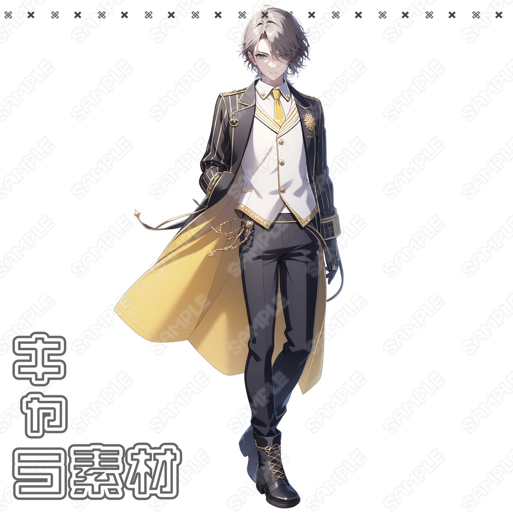 【061】キャラ素材_アイドル男性【5体セット有】