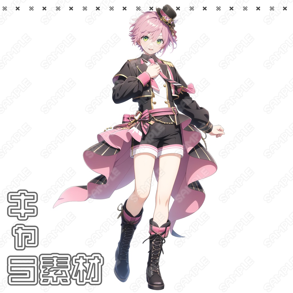 【061】キャラ素材_アイドル男性【5体セット有】