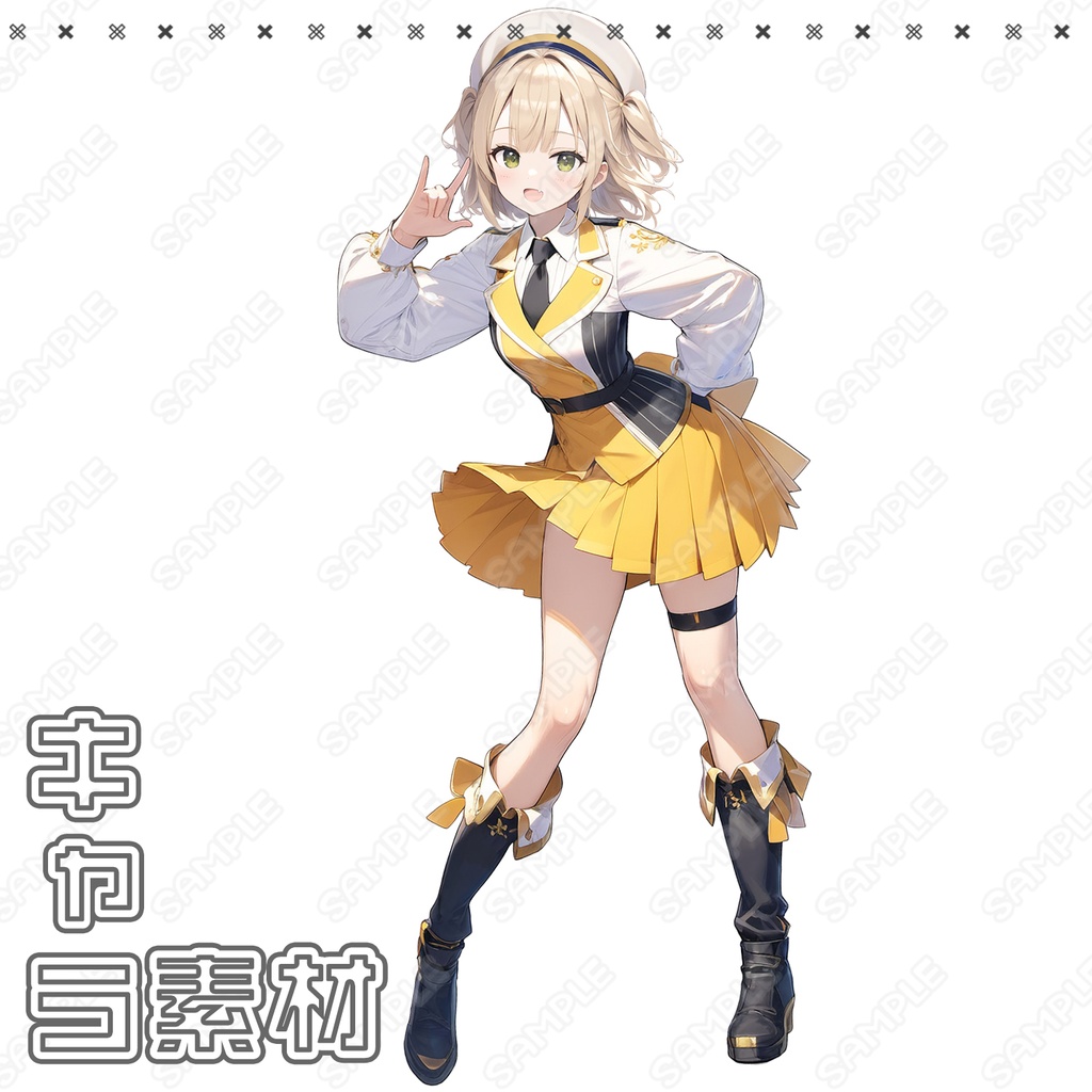 【062】キャラ素材_アイドル女性【5体セット有】