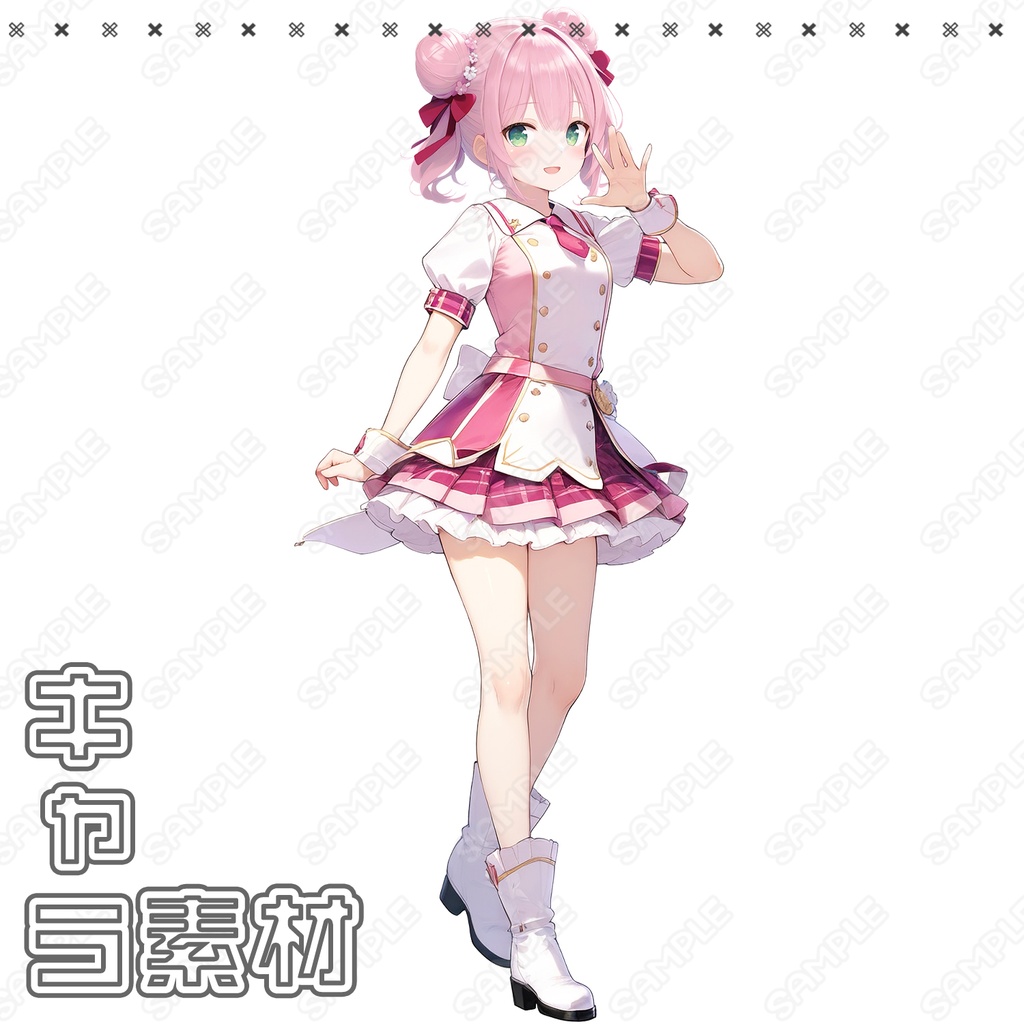 【062】キャラ素材_アイドル女性【5体セット有】