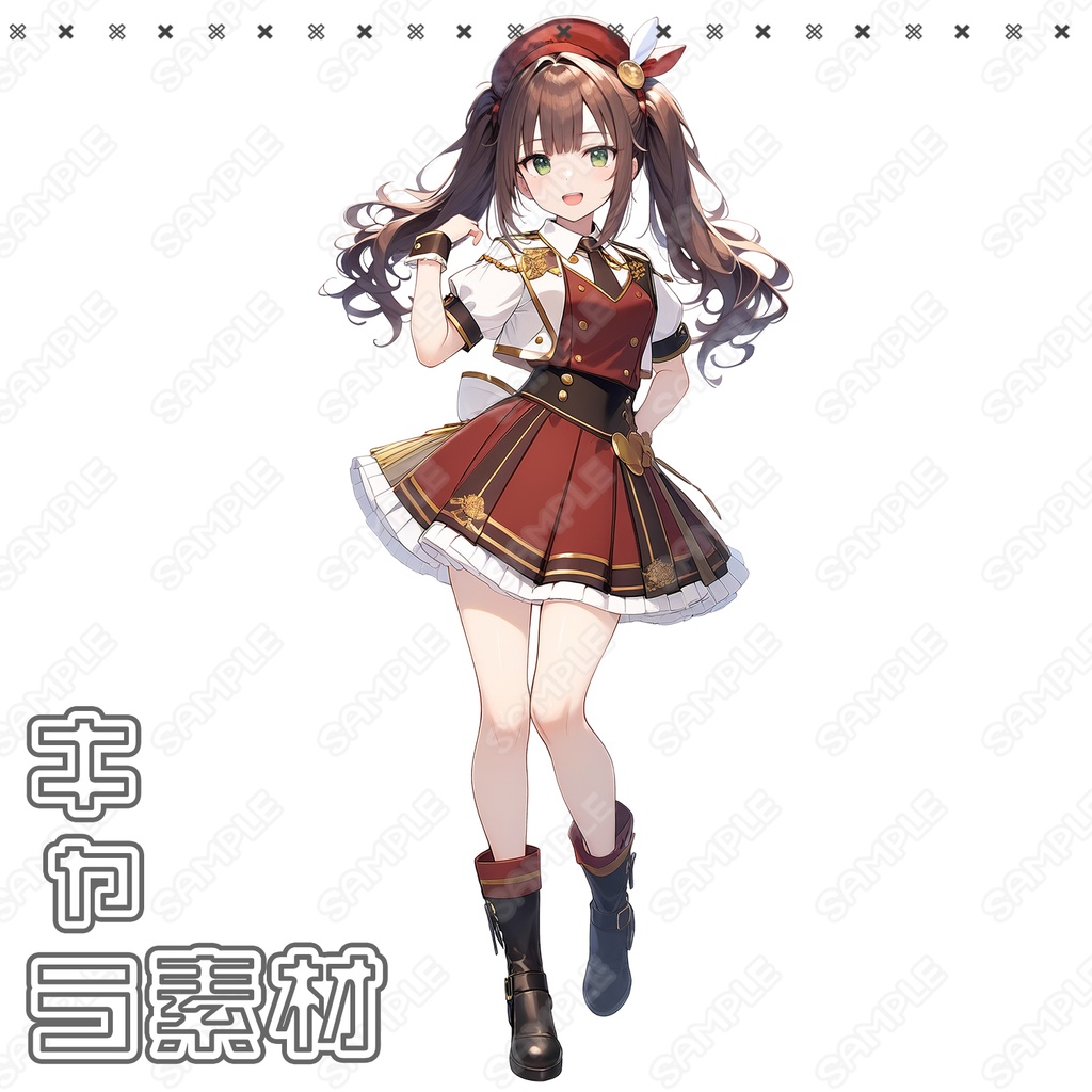 【062】キャラ素材_アイドル女性【5体セット有】