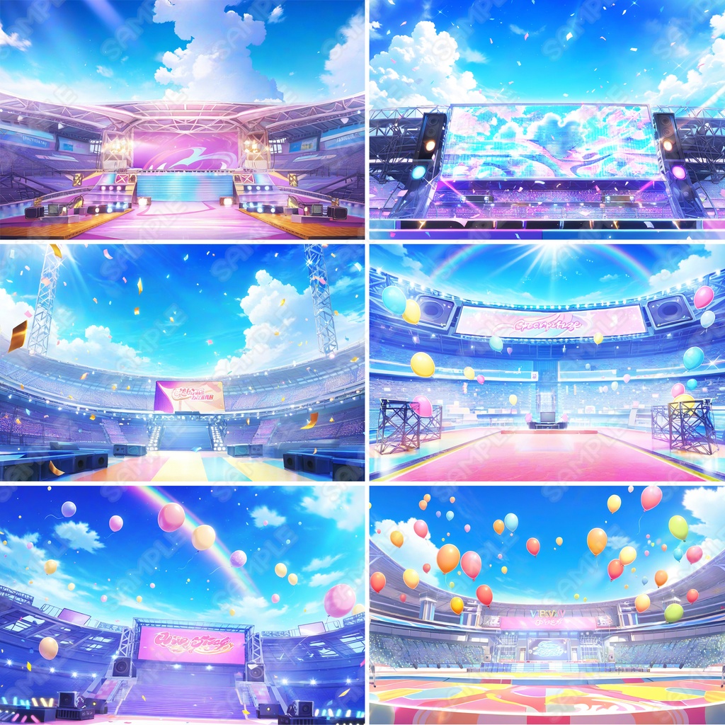 【BG007】アイドルステージ背景素材_20枚セット