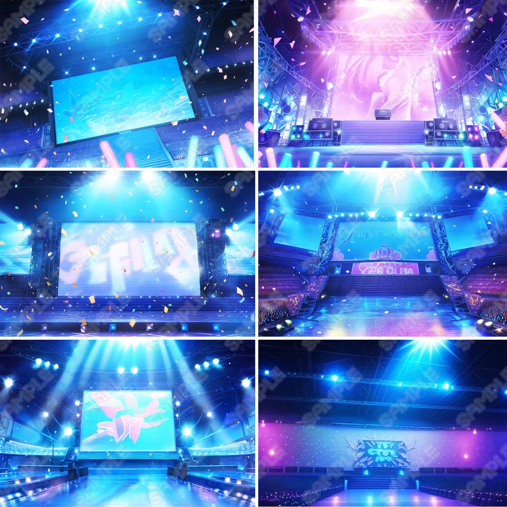 【BG007】アイドルステージ背景素材_20枚セット